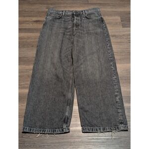 Acne Studios 1989 Ash Black Loose Fit Jean Size 34/32 Made In Italy